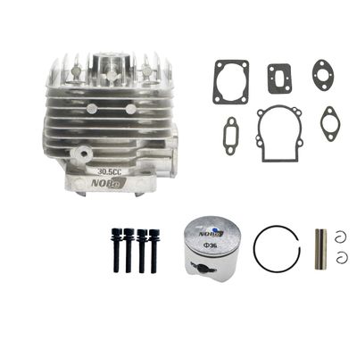 30.5cc Cylinder Head&Piston Kit for 1/5 HPI KM ROVAN Baja Losi 5ive T FG BM GoPed RedCat Fit for 30.5CC FLMLF