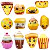 12-Pack Fast Food Slow Rise Squeeze Toys, Cute S'Mores Pizza Burger Taco Chips Fidget Toys for Kids & Adults, Perfect for Party Decor, Birthday Gifts & Classroom Rewards view 1