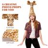 Gatuida Interactive Giraffe Shaped Animal Hat Performance Costume Giraffe Hat for Parties view 3