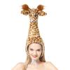 Gatuida Interactive Giraffe Shaped Animal Hat Performance Costume Giraffe Hat for Parties view 4