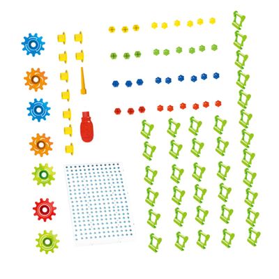 Milisten 1set Gear Chain Toy for Boys and Girls Creative Assemble Disassemble Educational Toy Bright Colors Imagination Motor Skill Development Fun Toolbox for Boys Girls