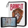 Kuquteed Baseball Gloves Trading Card Binder 9 Pocket 900 Cards Holder Collector Album with 50 Removable Sleeves Toys Gifts for Boys Girls Sports Sports Game Cards view 1