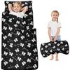 Personalized Toddler Nap Mat for Girls Custom Name Butterfly Sleeping Bag with Pillow & Blanket Soft & Portable for Daycare, Preschool & Kindergarten view 1