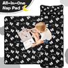 Personalized Toddler Nap Mat for Girls Custom Name Butterfly Sleeping Bag with Pillow & Blanket Soft & Portable for Daycare, Preschool & Kindergarten view 3