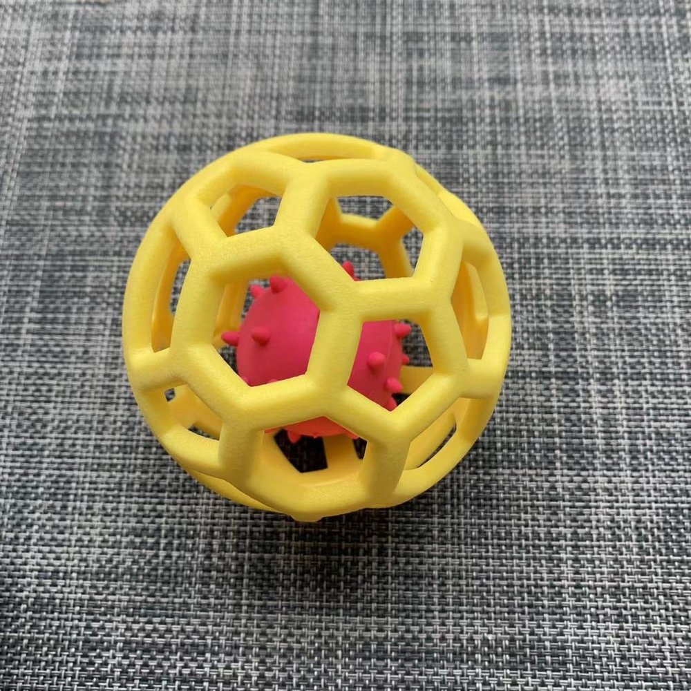 ICXISJRON Toy Balls, Hollow Balls, Bouncy Balls, Sounding Balls, Bells, Play, Interactive Recreational Toys