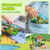 60 PCS Magnetic Blocks with Metal Box, 0.8in Mini Magnetic Building Cubes STEM Educational Toys for Kids Ages 3+ Boys Girls, Travel Airplane Classroom Play, Birthday Christmas Toy Gifts view 3