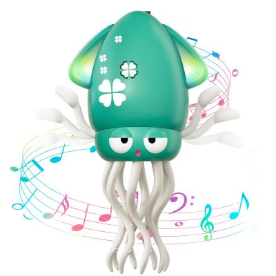Dancing Squid Baby Toy, Tummy Time Toys, Rechargeable Crawling Octopus Toys with Music and Light for 3-6 6-12 12-18 36 Months 1 Year Old Learning Walking Toddle Boy Girl 1st Birthday Valentines Gifts