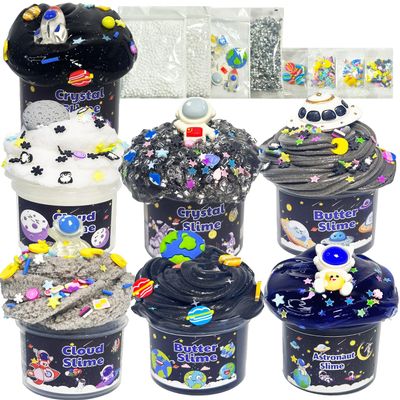 7 Pack Galaxy Slime Kits, Butter Slime,Cloud Slime kit for Girls Ages 8-12,Crunchy Slime Kit,Non Sticky,Super Soft Sludge Toy,Birthday Gifts for Kids,Party Favors for Girls and Boys