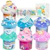 7 Pack Slime Kits, Butter Slime,Cloud Slime kit for Girls Ages 8-12,Crunchy Slime Kit,Party Favors for Girls and Boys view 1