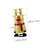 BESPORTBLE 5Pcs Xmas Clockwork Cartoon Santa Snowman Reindeer Wind Up for Christmas Party Favors Friends Enhance Learning Play view 2