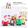 BESPORTBLE 5Pcs Xmas Clockwork Cartoon Santa Snowman Reindeer Wind Up for Christmas Party Favors Friends Enhance Learning Play view 4