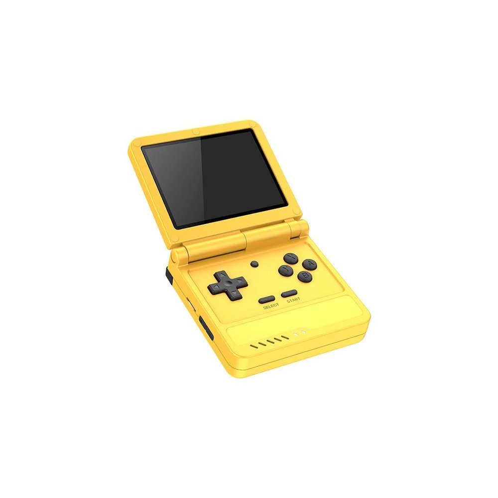 ConsoleXpress V90S Retro Handheld Gaming Console, 3.5-Inch 640*480 IPS Screen Open Source Linux System Allwinner 133 Plus CPU Arm Quad-Core Processor, Yellow Portable Arcade Video Game Consoles