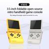 ConsoleXpress V90S Retro Handheld Gaming Console, 3.5-Inch 640*480 IPS Screen Open Source Linux System Allwinner 133 Plus CPU Arm Quad-Core Processor, Yellow Portable Arcade Video Game Consoles view 3