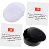 GARIOUANS Chess Box Set for Beginners 4pcs Plastic Go Game Container Lid Black and White Storage Can for Chess Pieces Compact Design for Travel and Home Use view 3