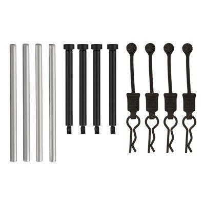 Mesimsple Suspension Arms Screw Pins 4x67.5mm Hinge Pins & Body Clips for 1/7 Infraction Felony Limitless Mojave 1/8 Typhon Kraton Outcast Talion Notorious 6S BLX EXB