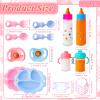 15 Pcs Baby Doll Accessories Magic Bottle Set,Doll Feeding Set with Package,Pretend Play Feeding Toys for Kids,Girls,Party,Gift view 2