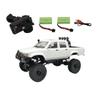 ConsoleXpress WPL C64-1 1/16 Scale RC Pickup Truck, 4WD Off-Road Crawler with Full-Proportional Control, Forward & Reverse Drive, Braking, 2 Batteries, 2.4GHz Remote, White RC Car for Adults & Teens view 1