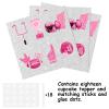 18pcs Pink Glitter Dessert Cupcake Topper Pick for Rugby Ball Touchdown Sport Game Day Theme Decor Supplies Men Women Happy Birthday Party Decorations view 3