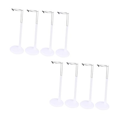 Alasum 8pcs Doll Stand Set for Displaying Dolls Adjustable Support Rack Suitable for Sizes for Collectors and Displays