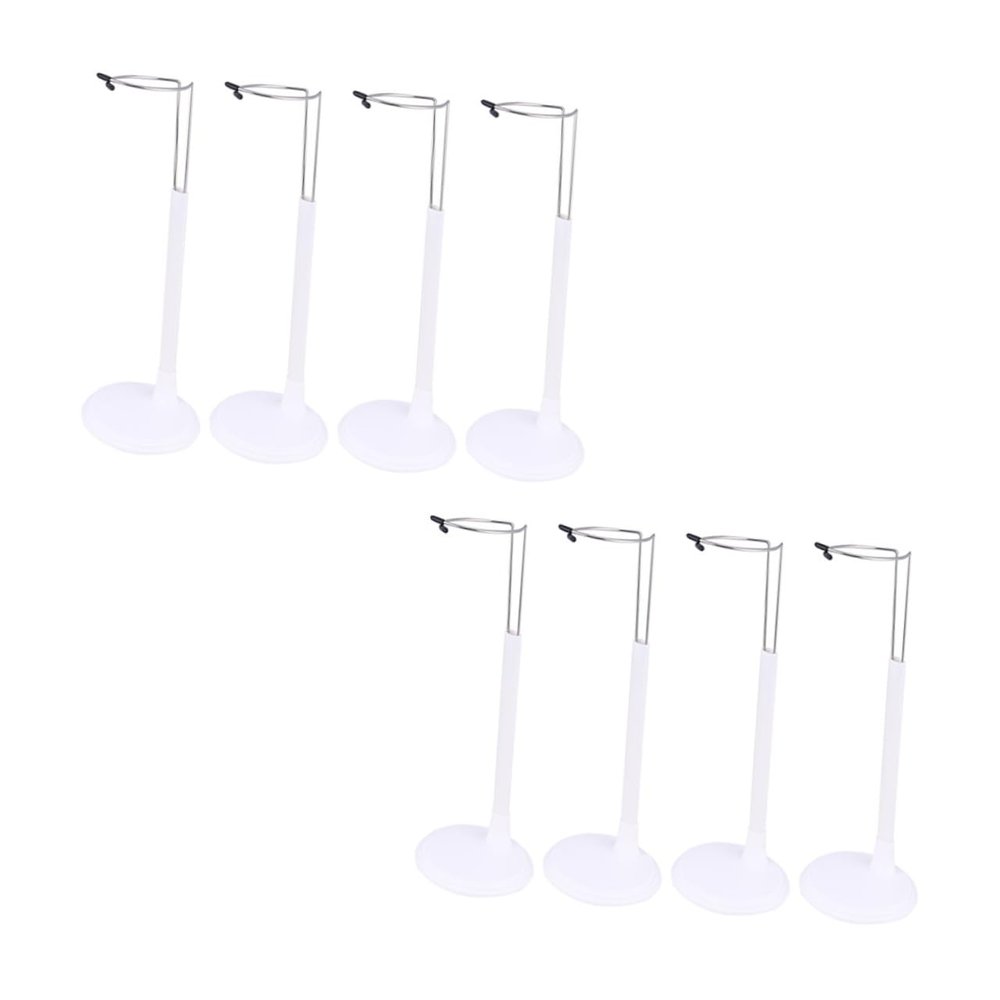 Alasum 8pcs Doll Stand Set for Displaying Dolls Adjustable Support Rack Suitable for Sizes for Collectors and Displays