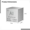 Bosreroy 10Mm High-Purity Aluminum Cube, Laser-Engraved with Element Symbols, Perfect for Collectors and Learning view 3