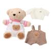 BESPORTBLE 2Sets Plush Animal Clothes for Bear Adorable Sweater Suspender Pants Outfit Easy to Dress Stuffed Animal Accessories for Playdates and Display view 1