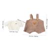 BESPORTBLE 2Sets Plush Animal Clothes for Bear Adorable Sweater Suspender Pants Outfit Easy to Dress Stuffed Animal Accessories for Playdates and Display view 2