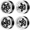 Adjustable Offset RC Car Wheels AMK Beadlock 1.9 Compatible with TRtage 1/10 TRX6 SEN7 8 Inoler Car Black view 1