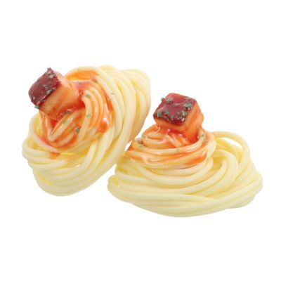 Abaodam 2Pcs Realistic Simulation Spaghetti Models Authentic Faux Noodle Props for Dining Decor Lightweight Food Display for Kitchen Accessories and Party Decorations