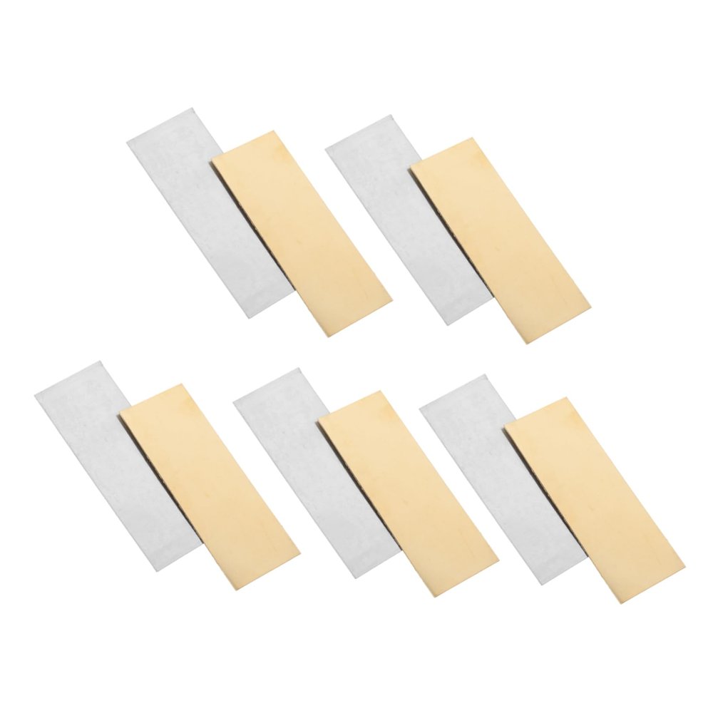 Abaodam Zinc Copper Strips Set for Electroplating 5x2cm Experimental Materials Zinc Anode Sheets for Science Projects Copper Electrolysis Kit