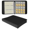 Bosreroy Fireproof Coin Storage Album, Holds 360 & 36 Banknotes, Transparent Pvc Pages With Dual Protection For Coin Collectors view 1