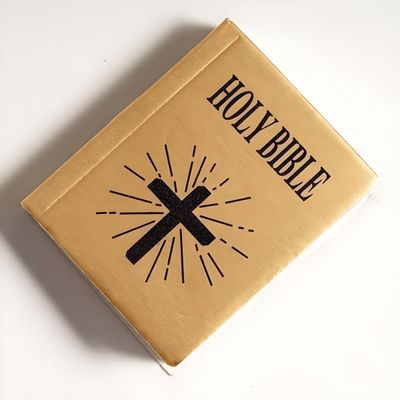 Miniature Bible, 1:12 Mini Doll House Pocket Furniture Book Accessories Bible Flip Book Miniature Study Library Accessory