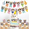 28pcs Cat-Themed Birthday Party Decorations Set - Includes "Happy Birthday" Banner, Cake Toppers, Hanging Ornaments & Backdrop for Feline Celebration view 4