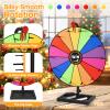 AugFir 18-inch Tabletop Prize Wheel, Prize Wheel Spinner with Stand & Storage Base, Featuring a Prize Wheel with 14 Customizable Color Sections. Suitable for Party Games, Family Games (with line) view 3