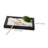 Kisangel Meditation Garden Miniature Landscape Zen Sand Table Decoration with Simulation Moss for Home and Office Elegant Desk Accessories for Relief and Peaceful Atmosphere view 2