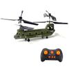 S026H Remote Control Helicopter, 2.4GHz 3CH Military Aircraft Model with Gyro Stabilization, Realistic Plane Gift for Hobbyists & Beginners (RTF/Army Green) view 2