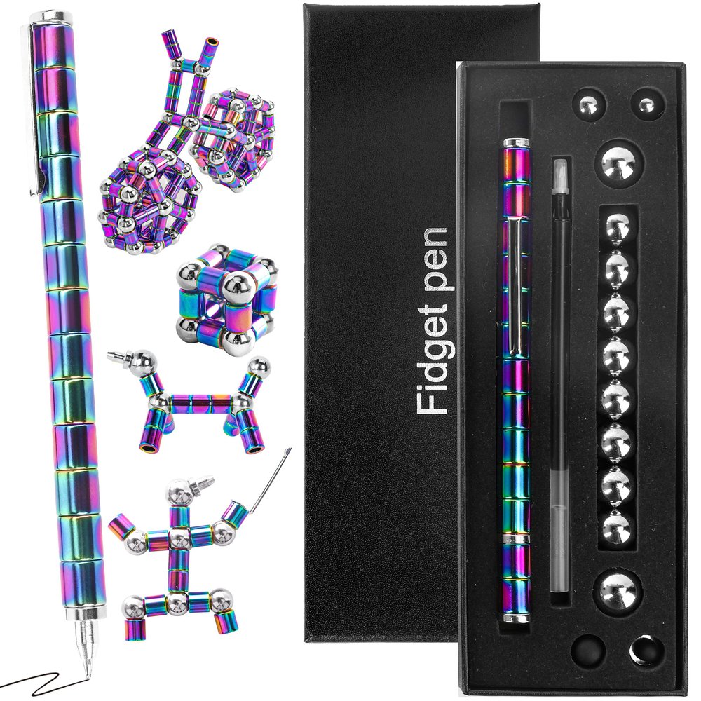 EWPJDK Magnet Fidget Pen Toys Fidget Toys Magnetic Pen Funny Pens Gifts for Teen Boys Teen Girls Gifts for Girls (Multicolor)