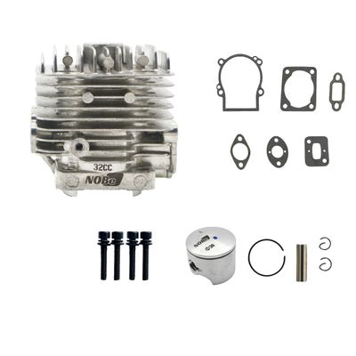 32cc Cylinder Head&Piston Kit for 1/5 HPI KM ROVAN Baja Losi 5ive T FG BM GoPed RedCat Fit for 32CC FLMLF