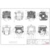 32cc Cylinder Head&Piston Kit for 1/5 HPI KM ROVAN Baja Losi 5ive T FG BM GoPed RedCat Fit for 32CC FLMLF view 2