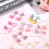 Mikovivi 6 Pairs Colorful Clip on Drop Earrings Set, Resin No Pierced Design Kids Child Dangle Earrings Cute Butterfly Ear Clips for Children Toddler Party Daily Wearing Princess Jewelry view 3