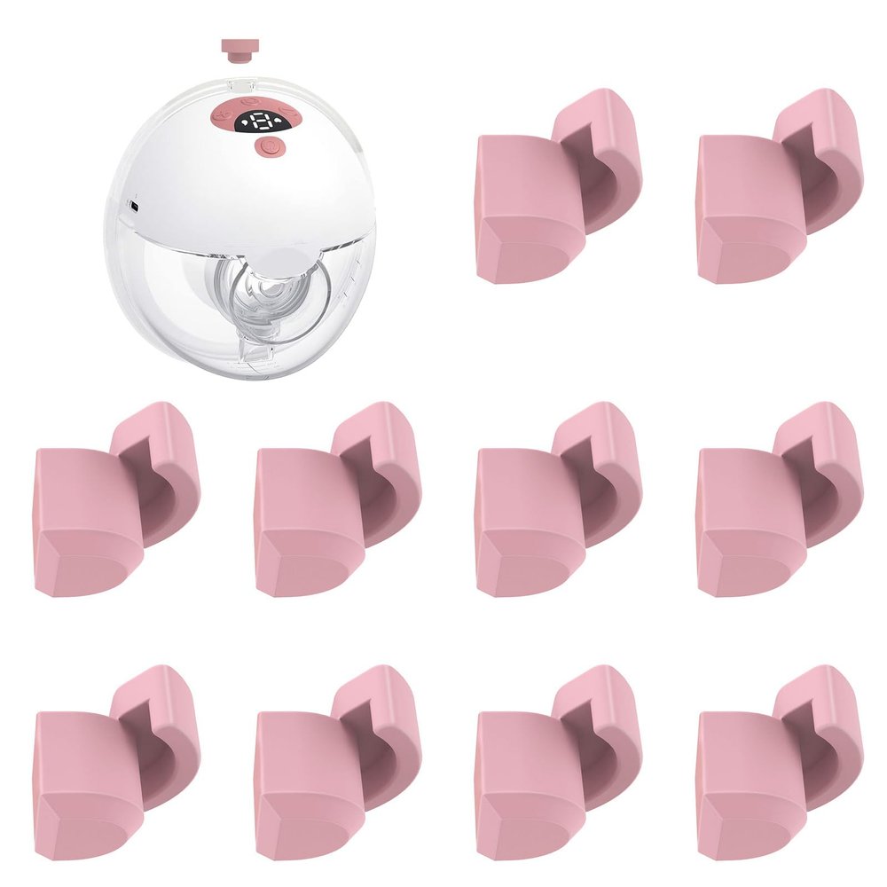 10PCS Spout Cap Compatible with Momcozy M5 Wearable Breastpump, Dustproof, Keep Clean, Prevents Leaks Silicone Spout Cover Fit for M5 Pumps, Breast Pump Replacement Parts