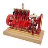 Engine Model Kit That Works, 12CC Vertical Four-Cylinder Overhead Valve Engine Gasoline Engine Model Internal Combustion Tractor Engine 3D Model Gift for Adults (Assembled Version) view 2