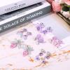 Mikovivi 6 Pairs Colorful Clip on Drop Earrings Set, Resin No Pierced Design Kids Child Dangle Earrings Cute Butterfly Ear Clips for Children Toddler Party Daily Wearing Princess Jewelry view 3