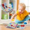 ivebed Montessori Busy Board, Toddler Montessori Play Board for Long Car Rides and Summer Trips Boys Girls, No Screens, No Meltdowns, Just Focused Play view 3