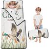 Personalized Toddler Nap Mat for Boys and Girls Custom Name Wild Ducks Sleeping Bag with Pillow & Blanket Soft & Portable for Daycare, Preschool & Kindergarten view 1