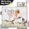 Personalized Toddler Nap Mat for Boys and Girls Custom Name Wild Ducks Sleeping Bag with Pillow & Blanket Soft & Portable for Daycare, Preschool & Kindergarten view 3