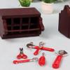 Pesoncarl 24Pcs Miniature Dollhouse Accessories, Mini Repair Tools Dollhouse Accessories, Realistic Wrench Hammer Kit Miniatures Toys for DIY Warehouse Garden Garage Decor, Toys. view 2