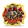 RYUKENLM Firefighter Challenge Coin -Symbol of Bravery, Sacrifice & Duty -Thank You for Your Service-Ideal Gift for Firefighters & First Responders view 1