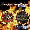 RYUKENLM Firefighter Challenge Coin -Symbol of Bravery, Sacrifice & Duty -Thank You for Your Service-Ideal Gift for Firefighters & First Responders view 3