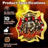 RYUKENLM Firefighter Challenge Coin -Symbol of Bravery, Sacrifice & Duty -Thank You for Your Service-Ideal Gift for Firefighters & First Responders view 4